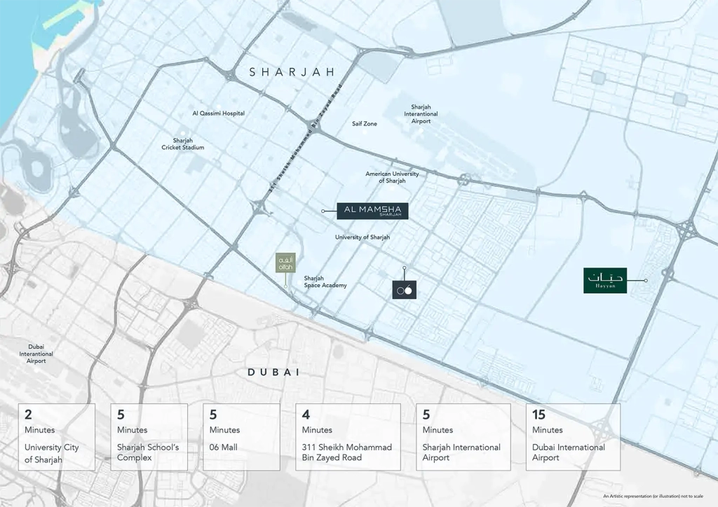 Prime Location of Nama 6 at Al Mamsha Raseel