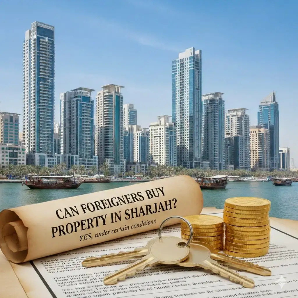 can foreigners buy property in sharjah