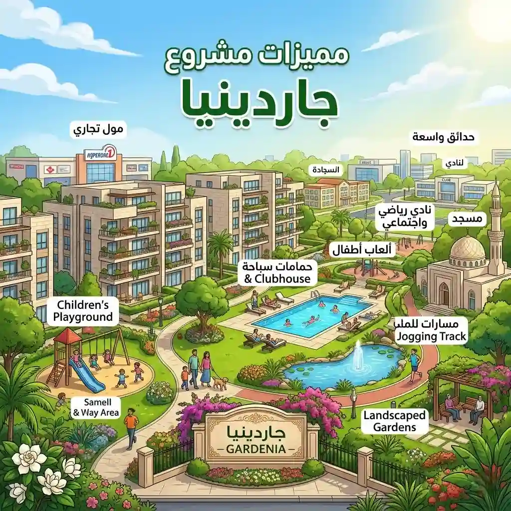 مميزات مشروع جاردينيا دبى لاند