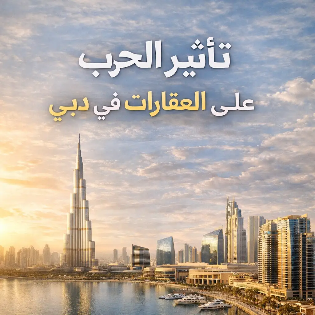 تأثير الحرب على العقارات في دبي 2026 | هل الاستثمار العقاري ما زال آمنًا؟