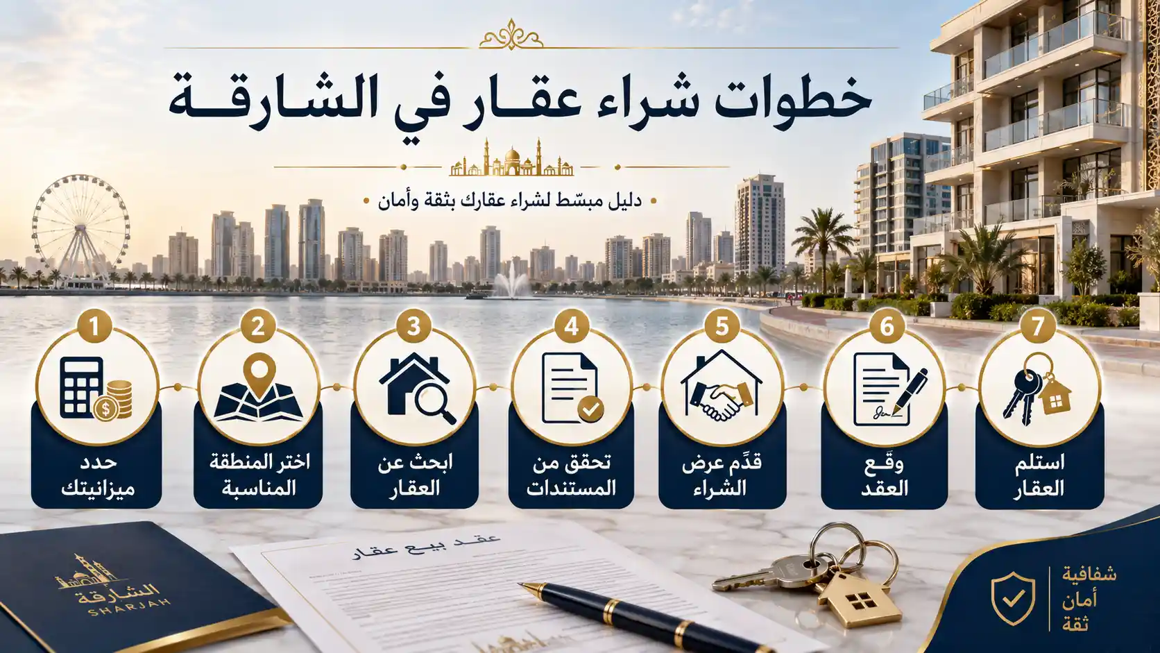 خطوات شراء عقار في الشارقة