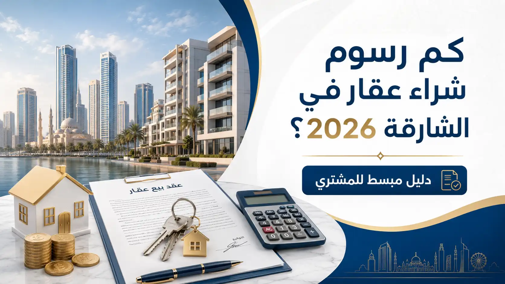 كم رسوم شراء عقار في الشارقة 2026؟ تعرف عليها الآن