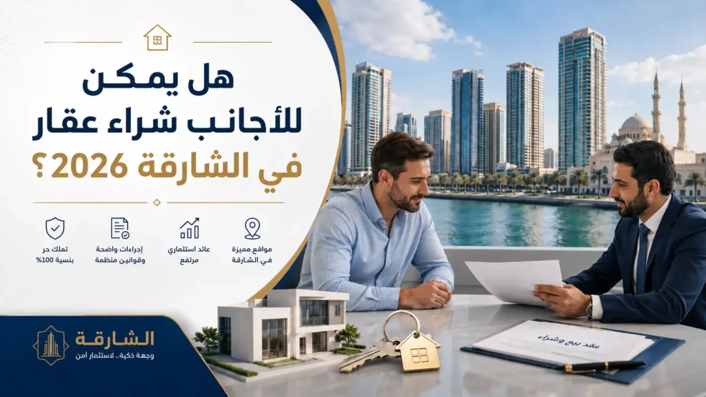 هل يمكن للأجانب شراء عقار في الشارقة 2026