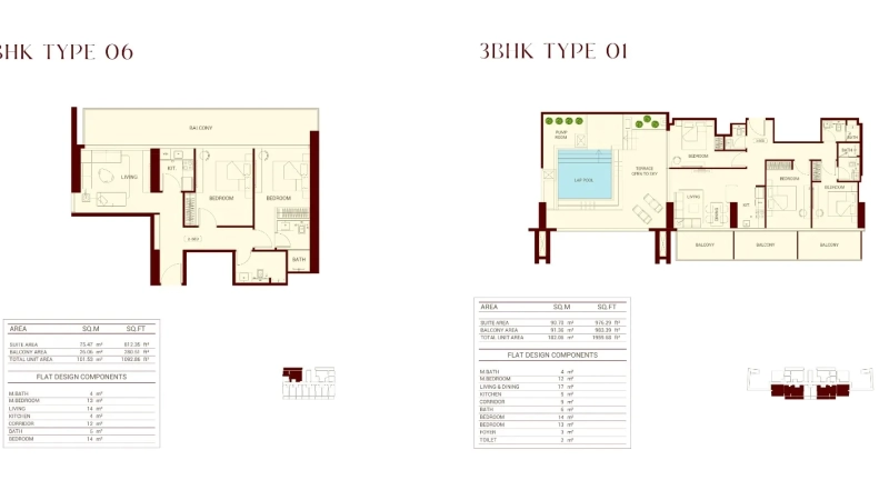 Binghatti Ruby - floor plan